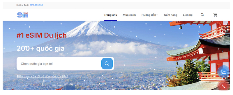 SimPM - Đơn vị cung cấp eSIM Mỹ uy tín hàng đầu